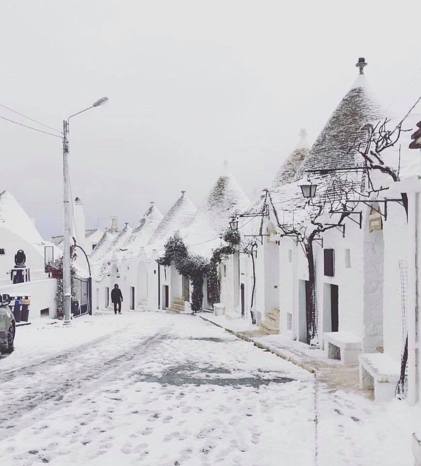 best pictures puglia in the snow